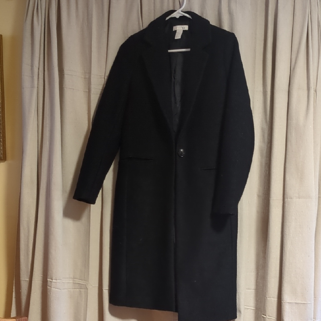 H&M Black Blazer Coat